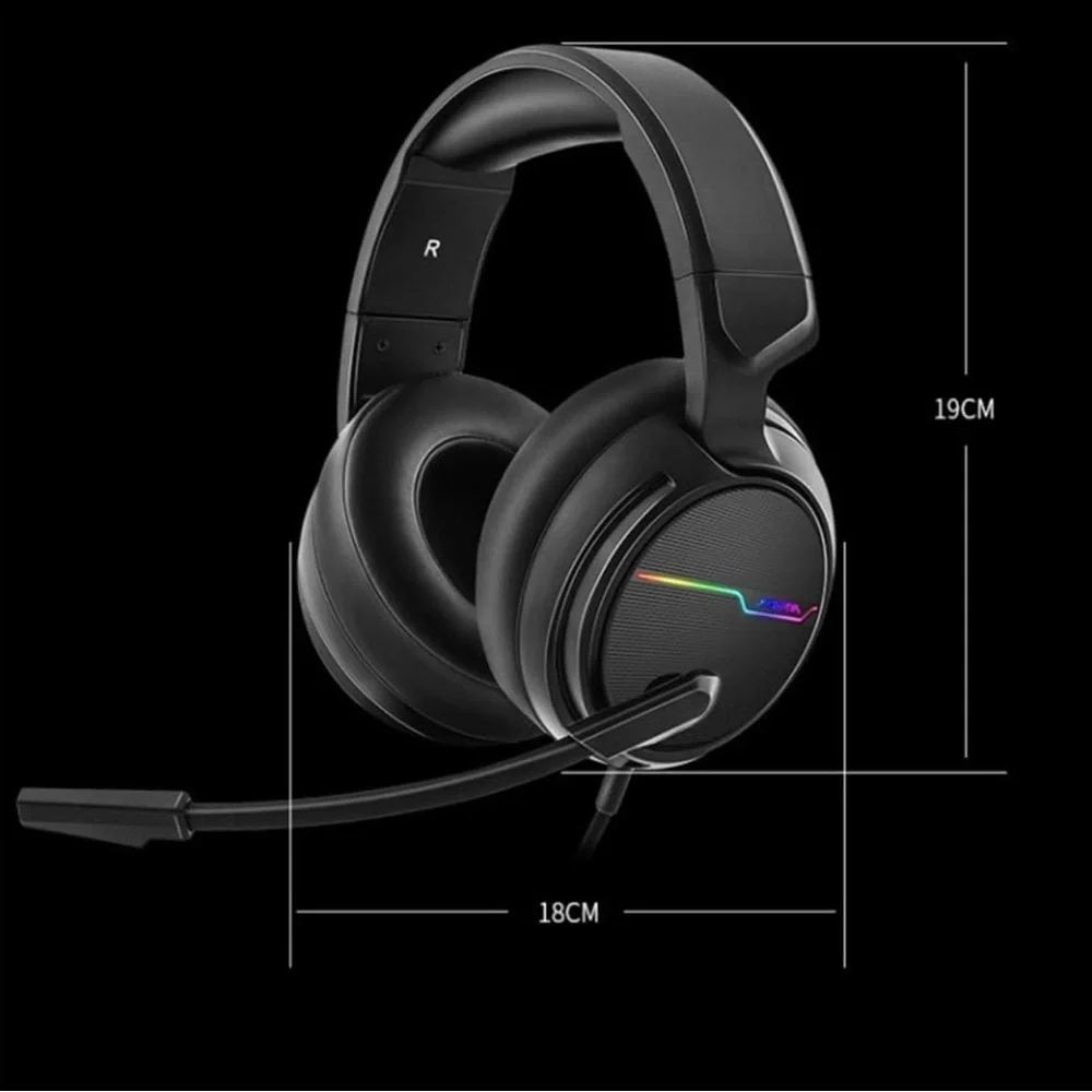 EUC Wired Gaming Headset USB 7.1 Surround Sound Gaming Headset Xiberia 3.5mm